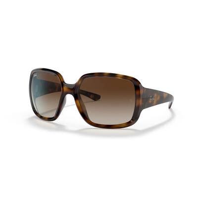 Ray-Ban Oversized Square Sunglasses – Havana Frame with Gradient Lenses for Womens