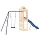 preview thumbnail 12 of 18, vidaXL Swing Set Outdoor Backyard Wooden Playground Equipment for Kids Age 3-8