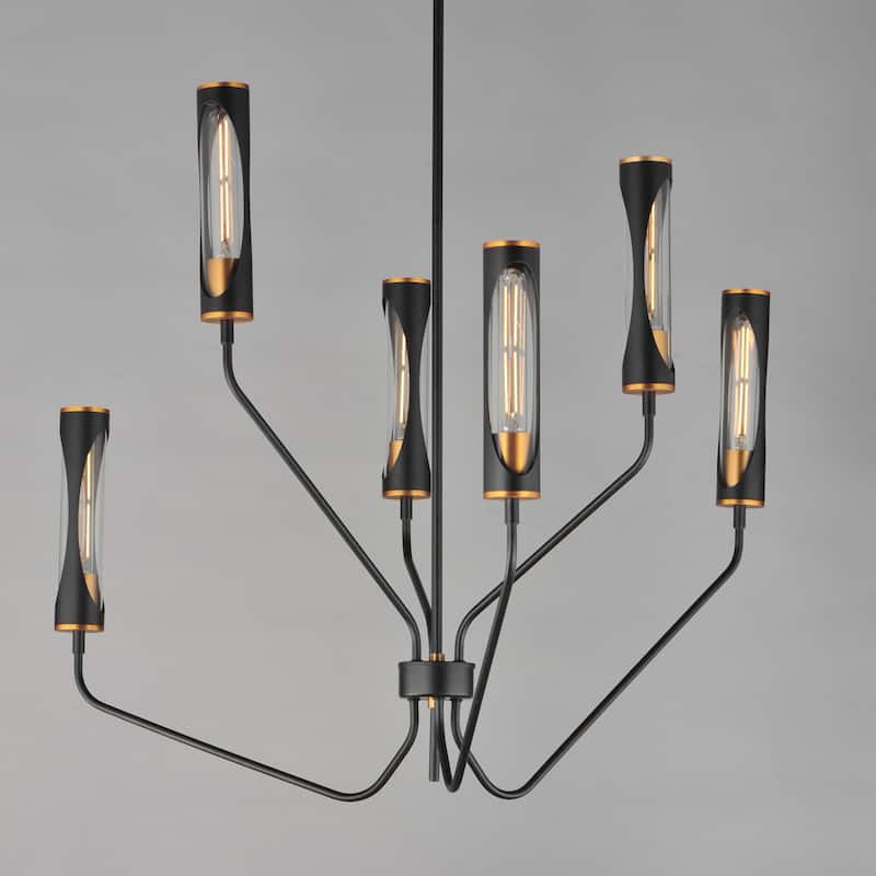 Maxim 16176 Regent 6 Light 36" Wide LED Abstract Chandelier