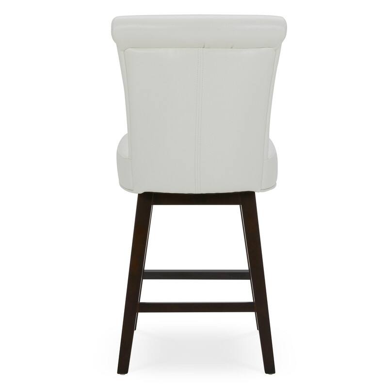 Spruce & Spring Noah Modern Upholstered Counter Height Swivel Barstool Single