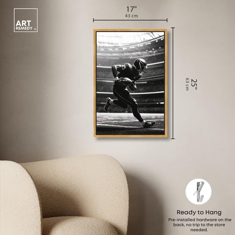 Football Stadium Canvas by Art Remedy