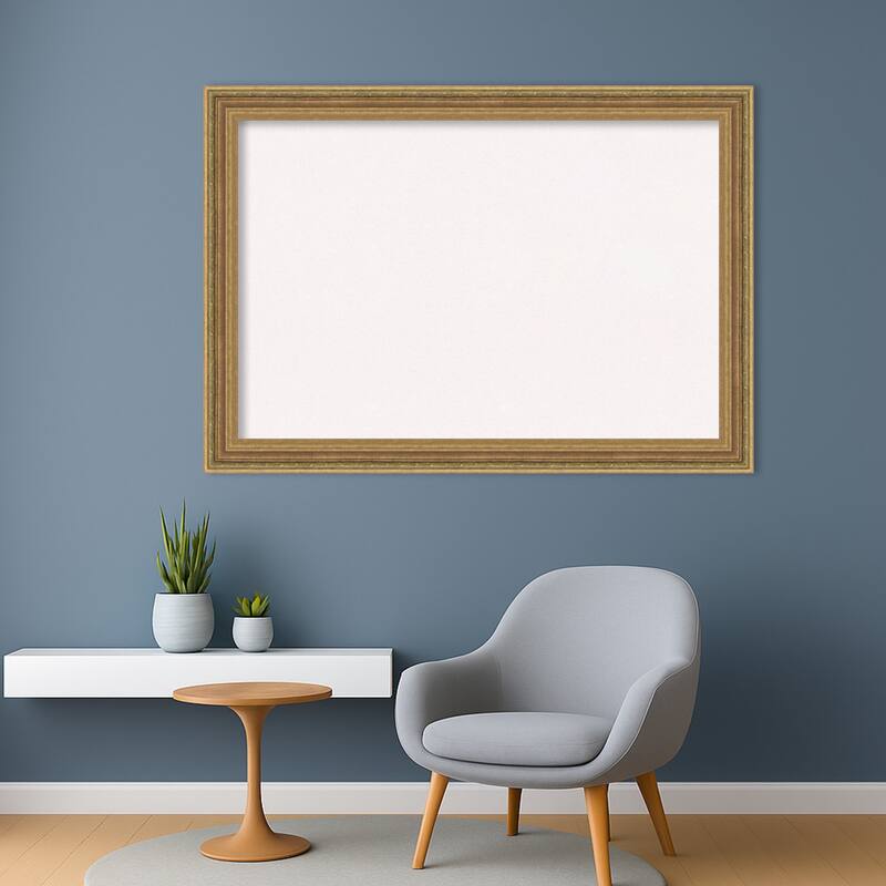 Elliot Gold Framed Cork Board - Bulletin Board, Organization Board, Pin Board