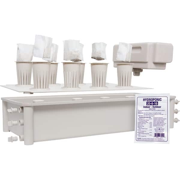 Shop Hydrofarm Gcsb Salad Box Hydroponic Salad Garden Kit Overstock 27387230