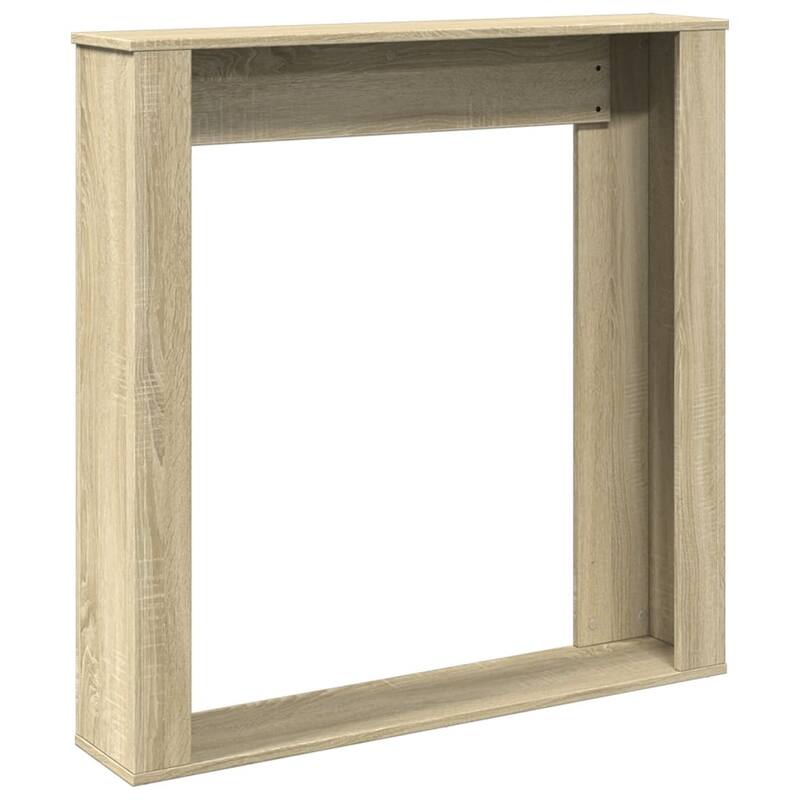 vidaXL Fireplace Surround 39.4x7.9x39.4" Engineered Wood