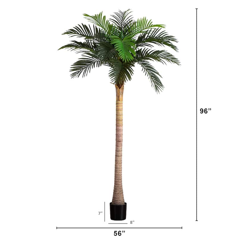 Potted Artificial Coconut Palm Tree - 8'