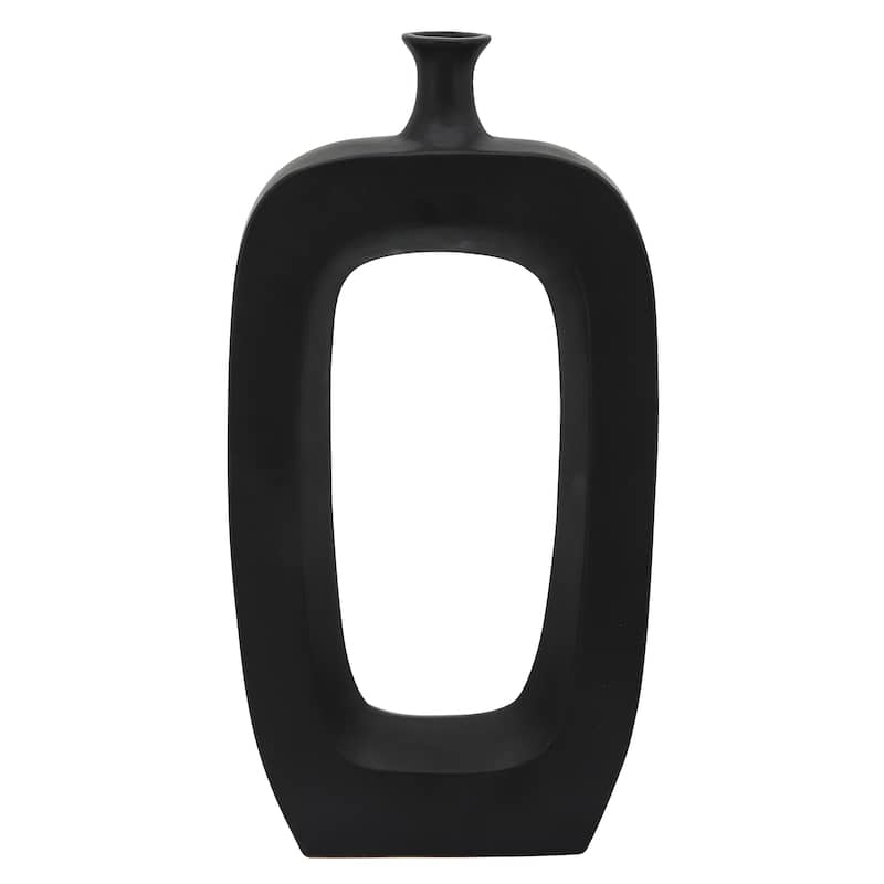 Sagebrook Home Modern Coastal Cut Out Ceramic Bud Vase