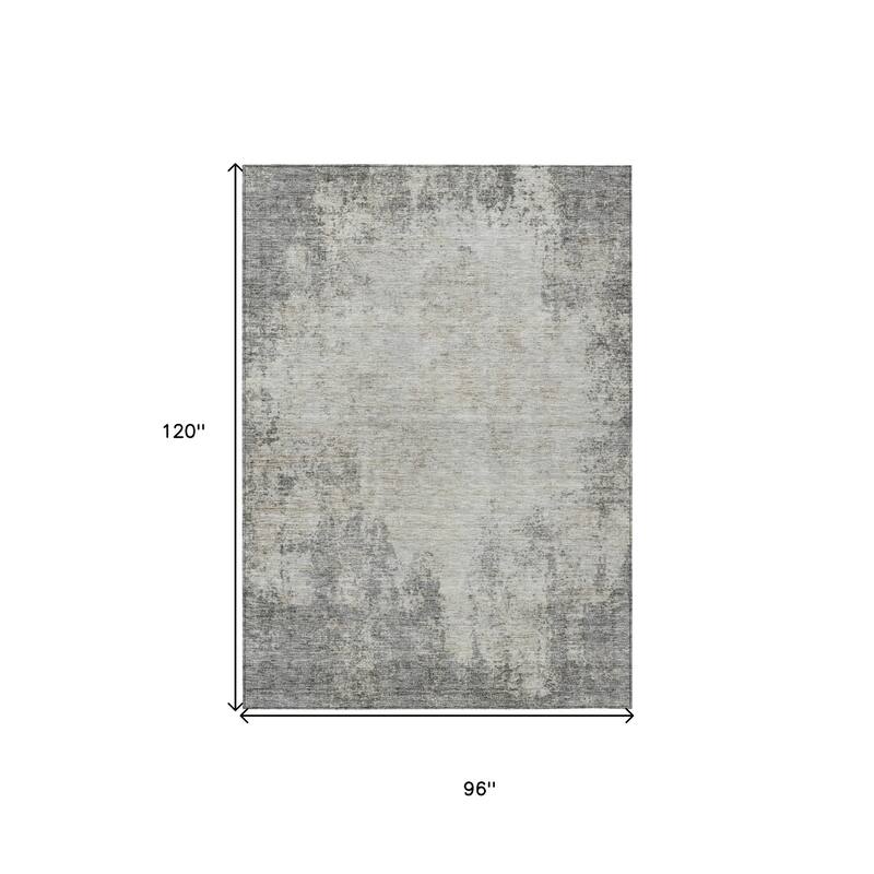 HomeRoots Abstract Transitional Rectangle Outdoor Rug