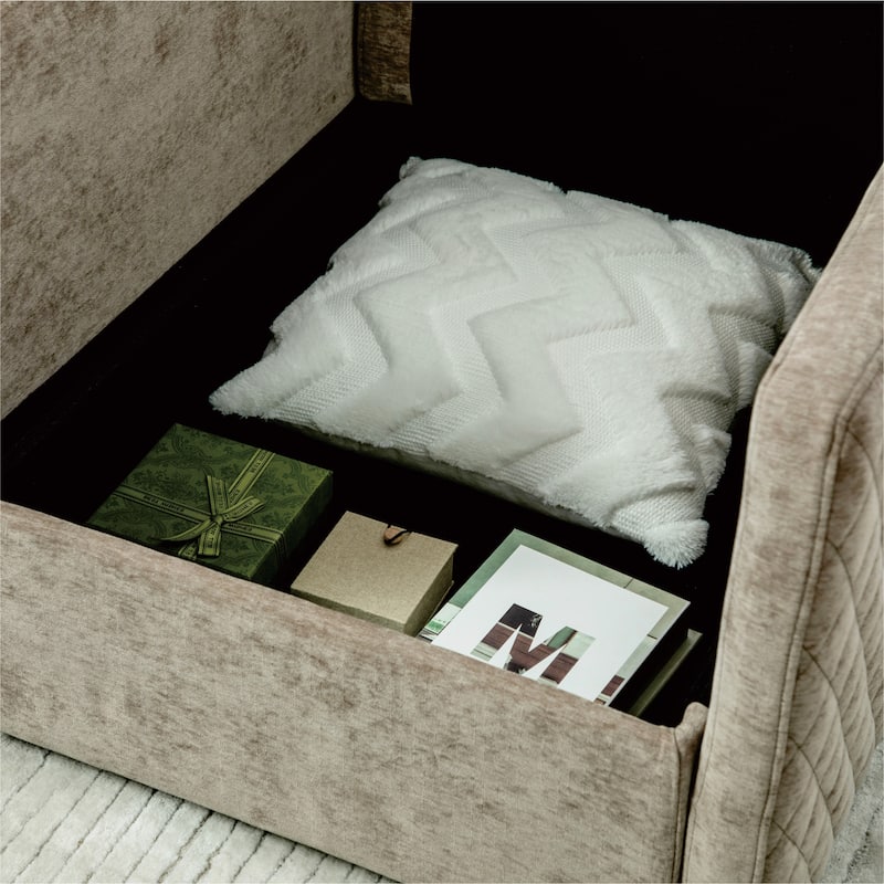 29.5"W Swivel Armchair with Hidden Storage,Club Chair Single Sofa with Pillow