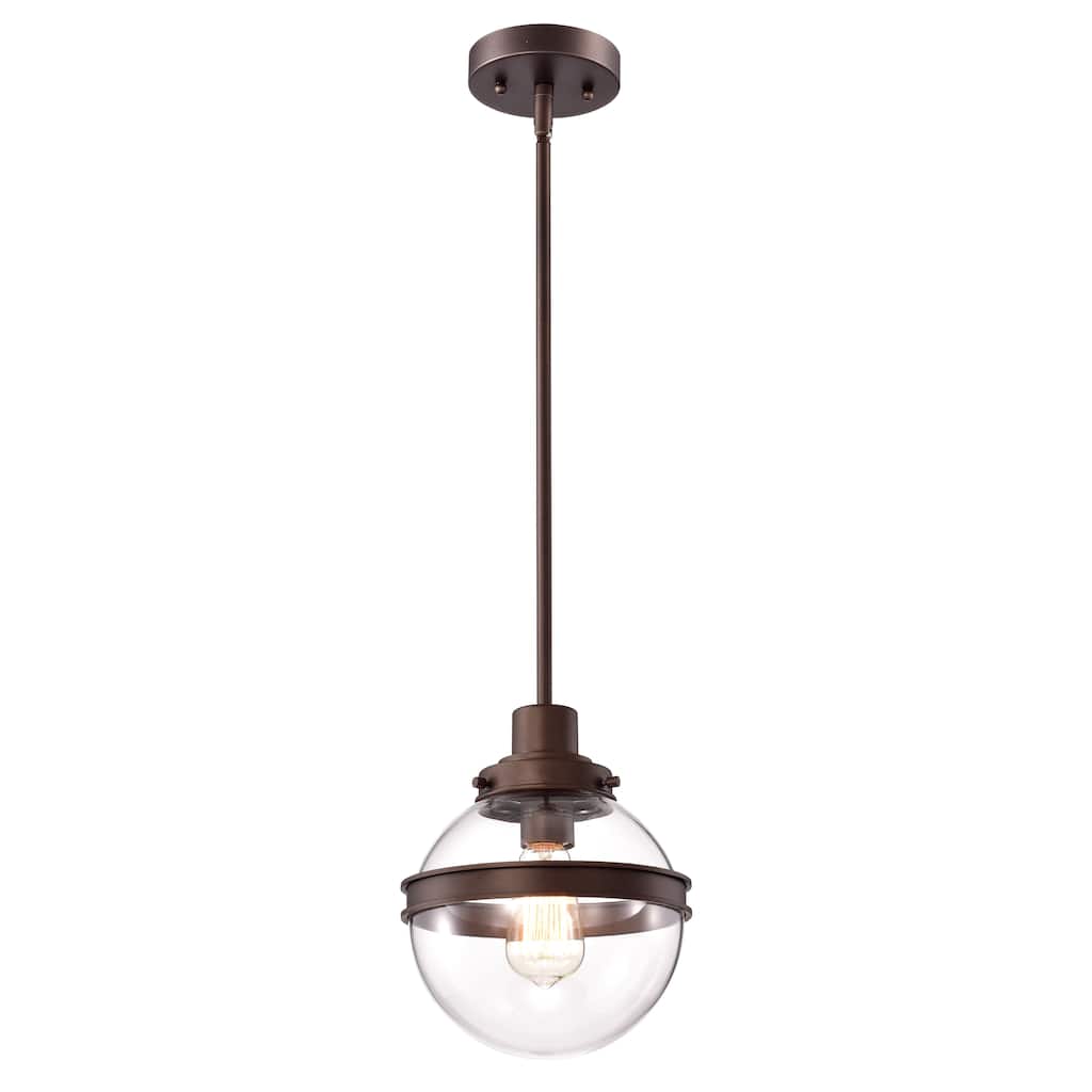 1-light Oil Rubbed Bronze Hanging Pendant