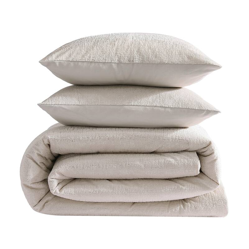 Kenneth Cole Banks Velvet Metallic Reversible Comforter Set