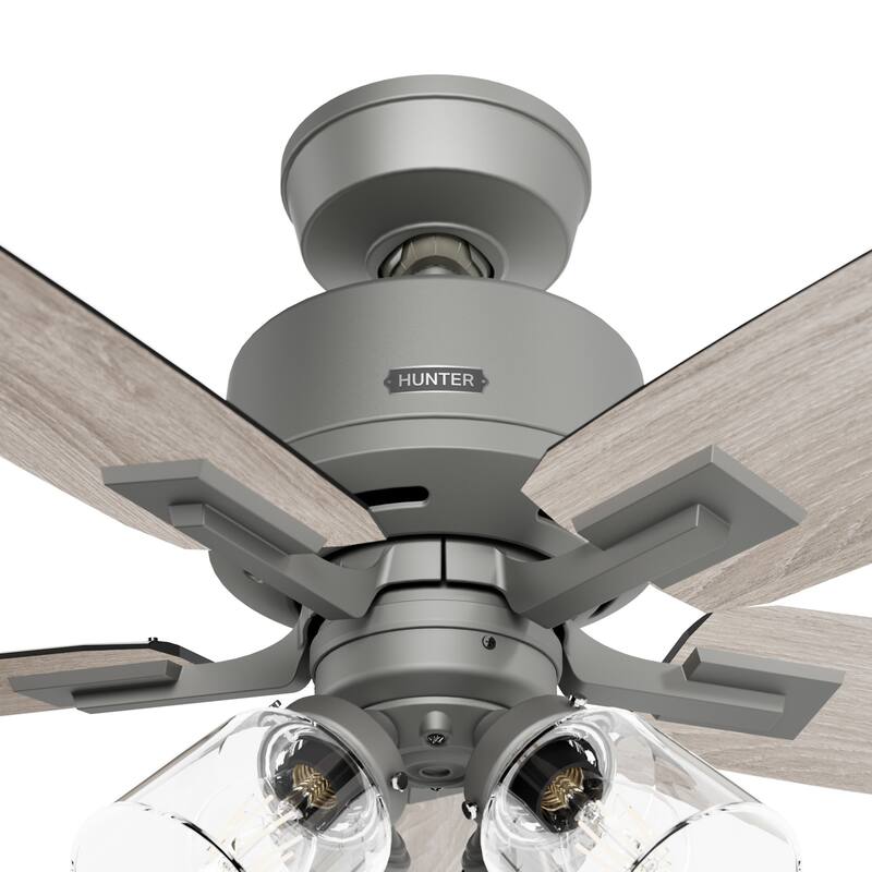 Hunter Gatlinburg Ceiling Fan w/ LED Light Kit, Handheld Remote - Transitional- EASY INSTALLATION