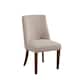 Alpine Furniture Kensington Set of 2 Upholstered Parson Chairs