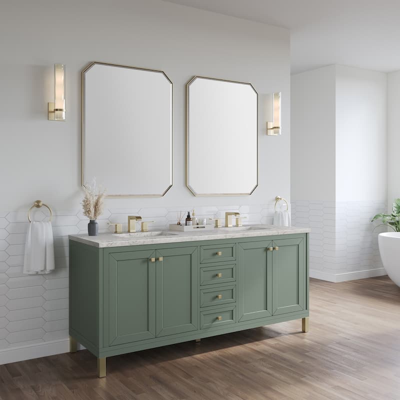 James Martin Vanities 503-V72-3EJP Chicago 72" Free Standing Double