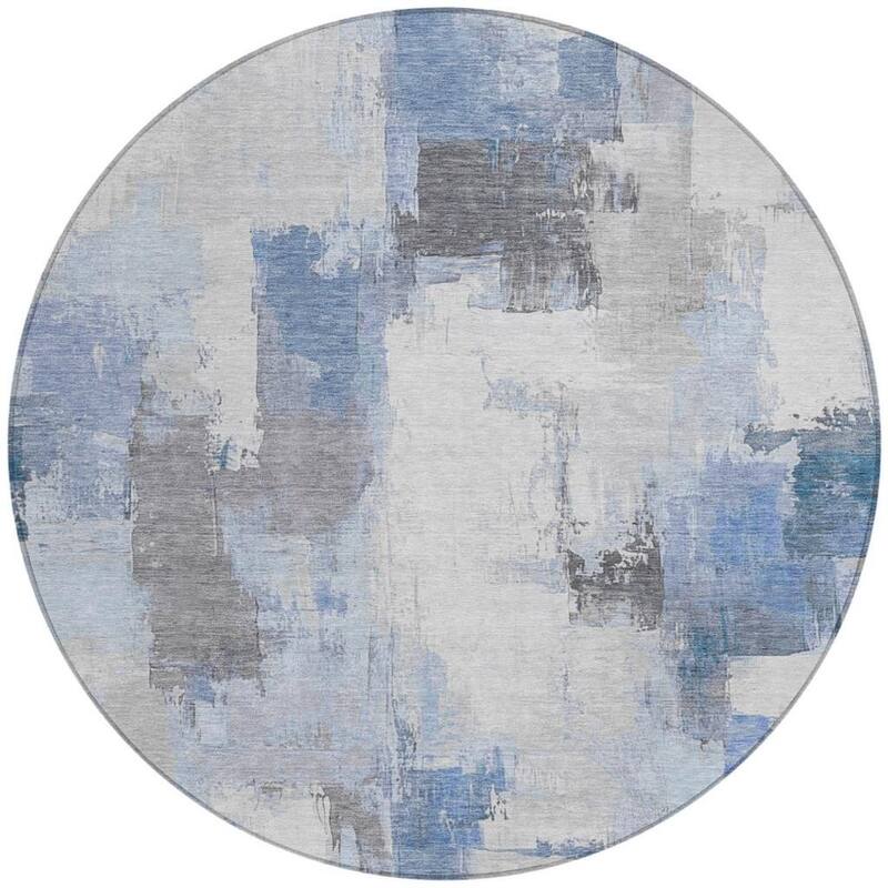 HomeRoots Abstract Transitional Rectangle Outdoor Rug