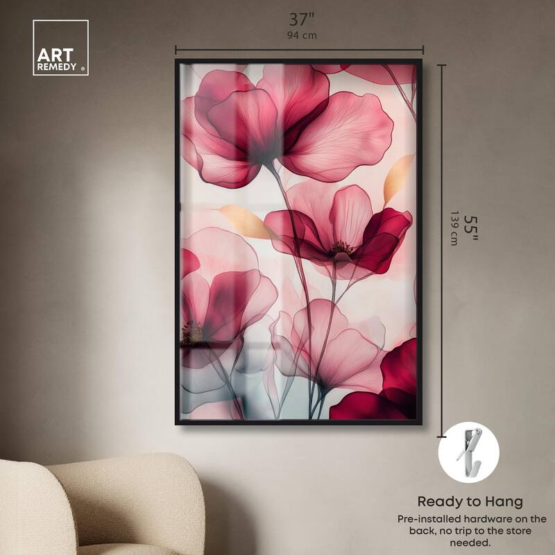 Chiffon Cherry Charm Shadowbox by Art Remedy