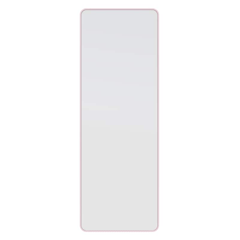 Glass Warehouse 67 in. H x 24 in. W Square Radius Leaner Dressing Stainless Steel Framed Mirror