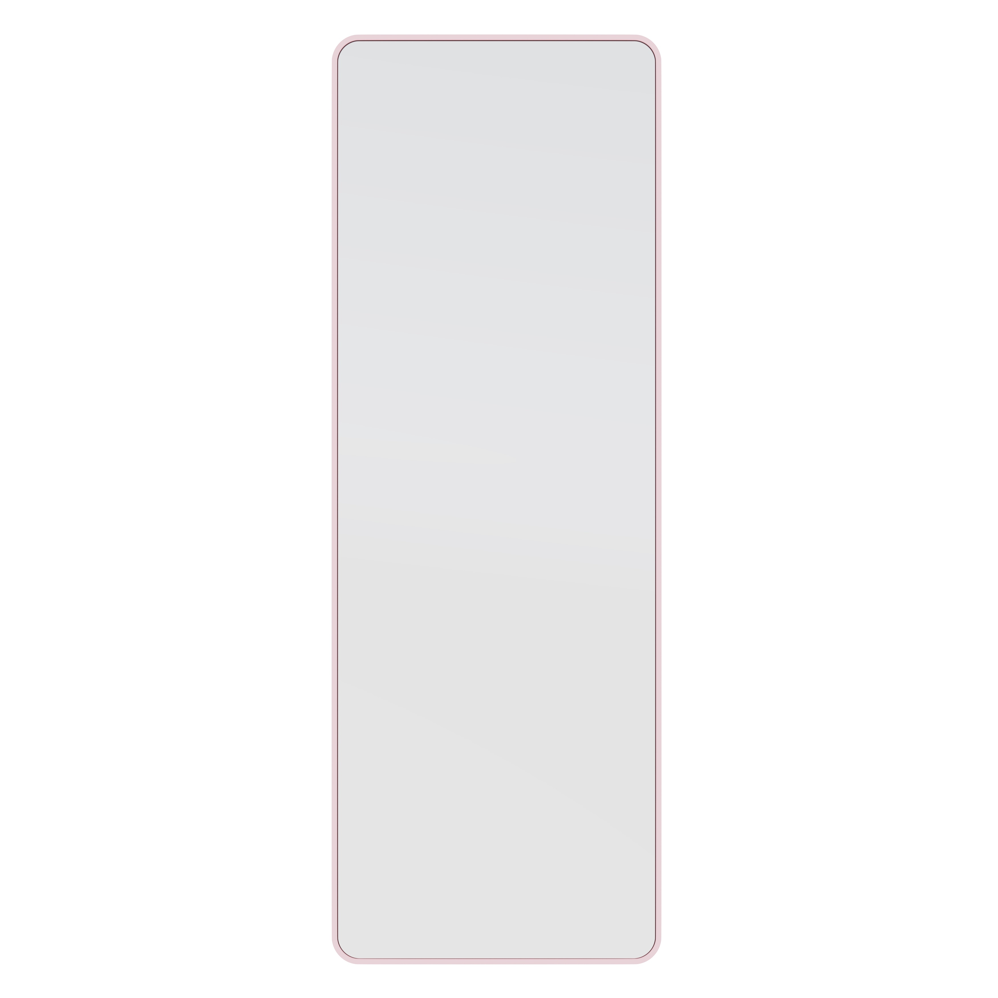 Glass Warehouse 67 in. H x 24 in. W Square Radius Leaner Dressing Stainless Steel Framed Mirror