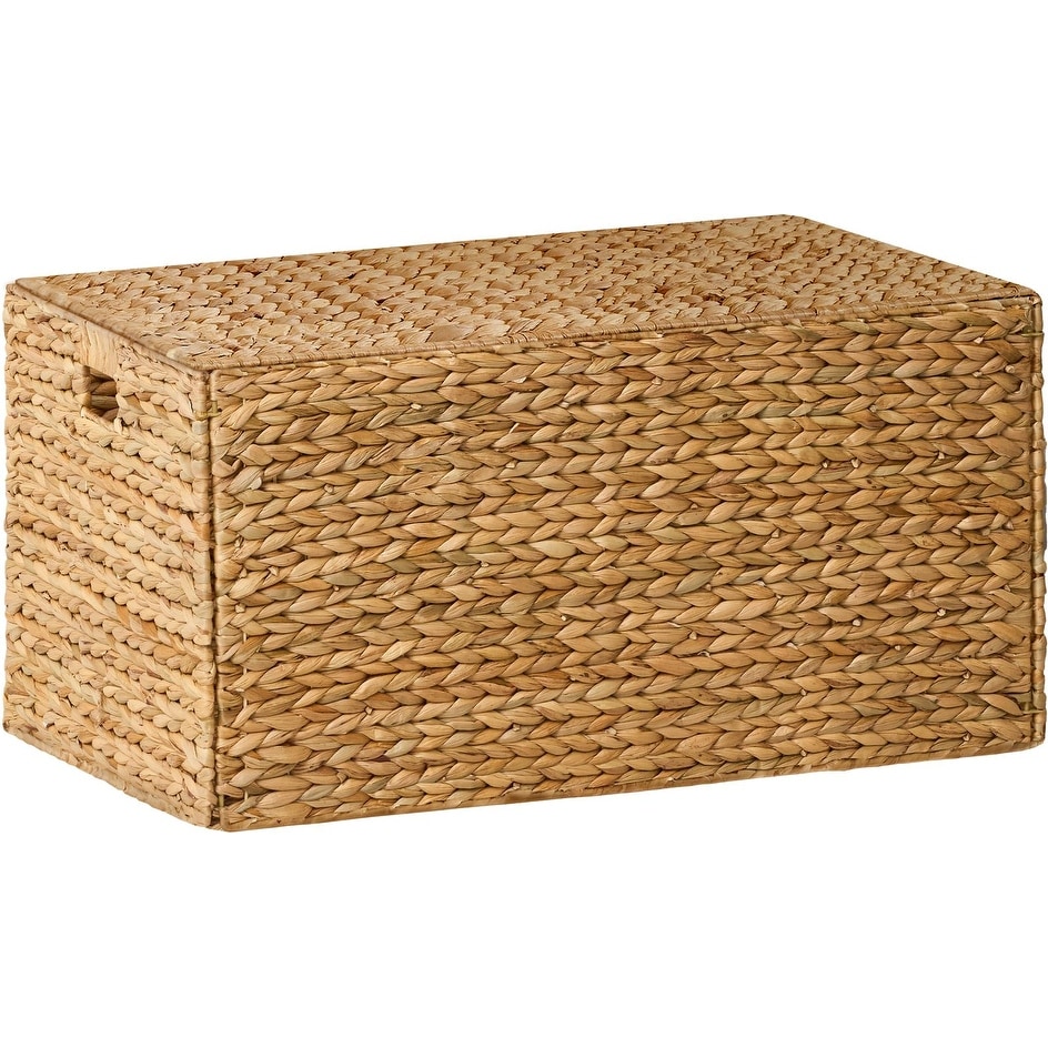 Judas Water Hyacinth Rectangular Brown Storage Trunk