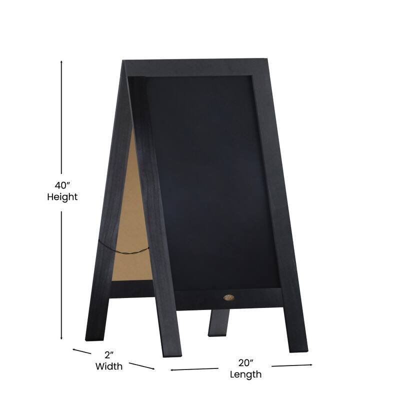 Wood A-Frame Magnetic Chalkboard Set-Markers, Stencils, and Magnets