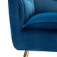 preview thumbnail 8 of 89, HULALA HOME 1ida Modern Velvet Tufted Accent Armchair with Gold Metal Legs