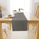 preview thumbnail 29 of 44, Fabstyles Casual Classic Extra Thick Cotton Table Runner Handmade 13"x54" - Smoke