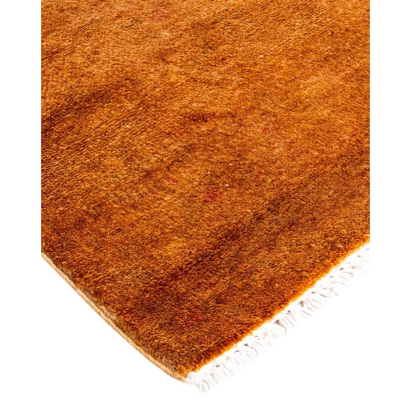 Vibrance, One-of-a-Kind Hand-Knotted Area Rug - Gold, 4' 2" x 6' 3" - 4' 2" x 6' 3"