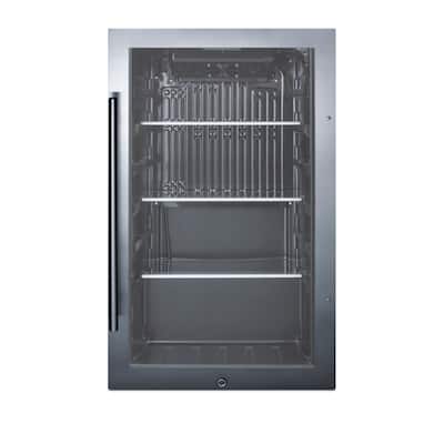 Summit 19 Inch Wide 3.13 Cu. Ft. Beverage Cooler with Adjustable