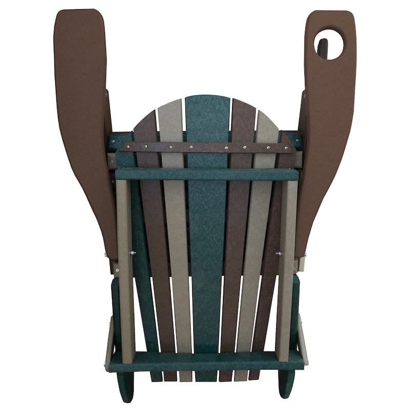 Kaleidoscope Collection Poly Lumber Camo Folding Adirondack Chair