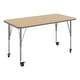 preview thumbnail 5 of 47, 24''W x 48''L Thermal Laminate Activity Table - Adjustable Short Legs