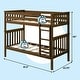 preview thumbnail 35 of 61, Max & Lily Twin over Twin Bunk Bed with Ladder