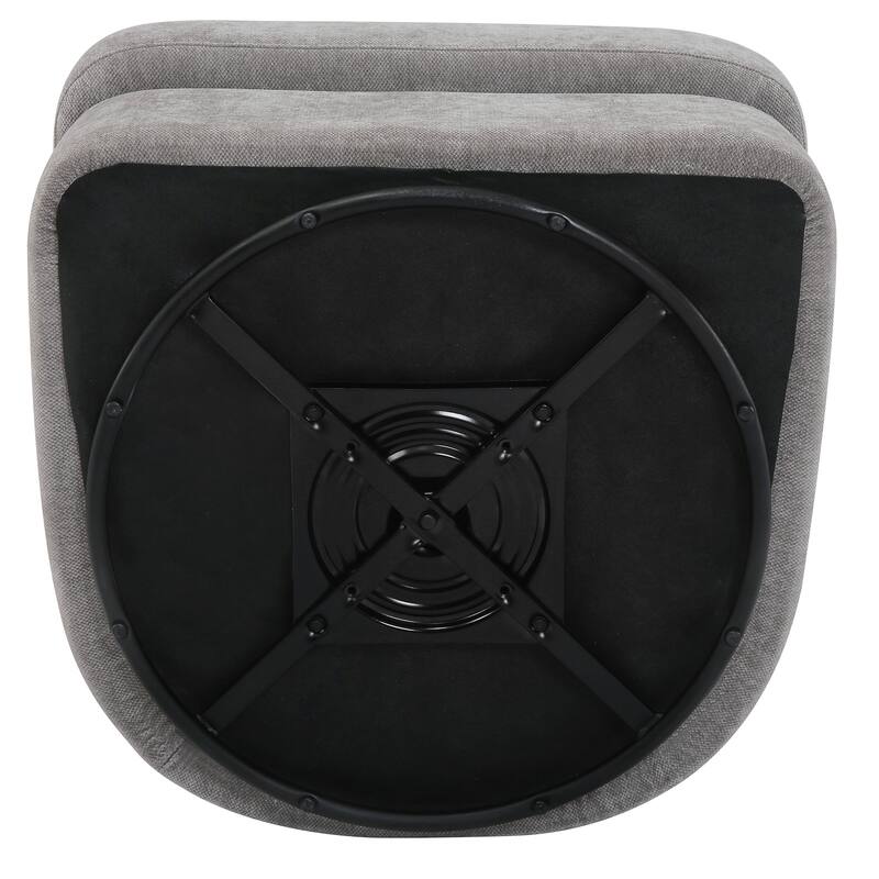 LUE BONA Oversized Swivel Accent Chair, Modern Barrel Chair with Double Cushion - N/A