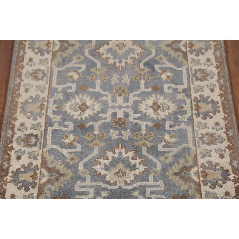 All-Over Oushak Indian Accent Rug Handmade Wool Carpet - 3'3"x 5'5"