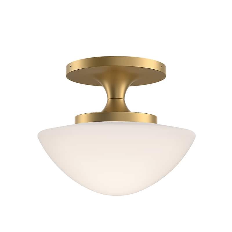 Hinkley Lighting 47813 Knox 12" Wide Semi-Flush Bowl Ceiling Fixture - Lacquered Brass
