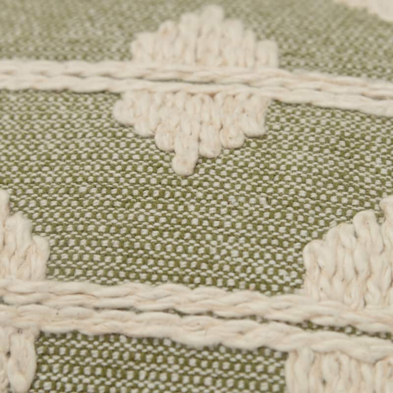 Rizzy Home Traditional Down Filled Decorative Pillow 14"x20"