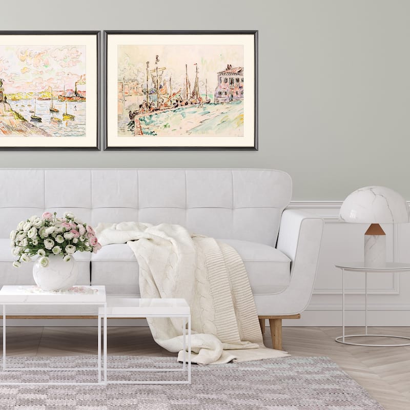 Venice Framed Art Giclee Under Glass - Multi-Color
