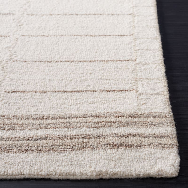 SAFAVIEH Handmade Metro Spyrini Modern Stripe Wool Rug