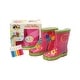 preview thumbnail 5 of 7, Little Pals Paint Your Own Wellies Kids Rain Boots, Pink with Green Trim or Green with Blue Trim, US Kids size 9.5 Pink/Green