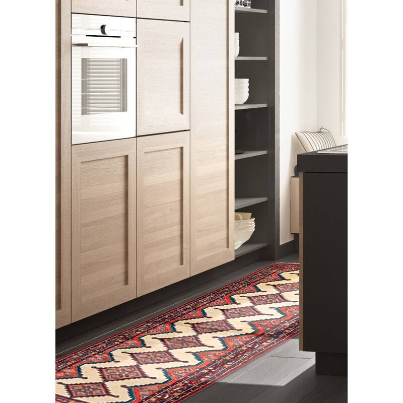 ECARPETGALLERY Hand-knotted Konya Anatolian Cream Wool Rug - 2'6 x 9'7