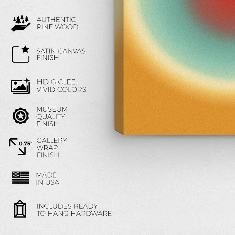Wynwood Studio Canvas Abstract Sunny Iris Red Modern & Contemporary Wall Art Canvas Print