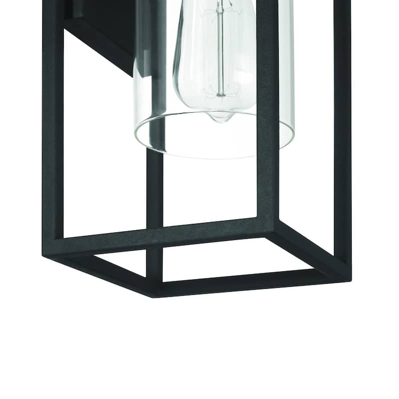 Acroma 1-Light Steel & Glass Dimmable Outdoor Wall Sconce with UL certified