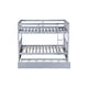 preview thumbnail 12 of 10, Full Size Rubberwood Bunk Bed with Pull-Out Trundle, Convertible to Two Separate Beds, Safety Guardrails and Ladder Included