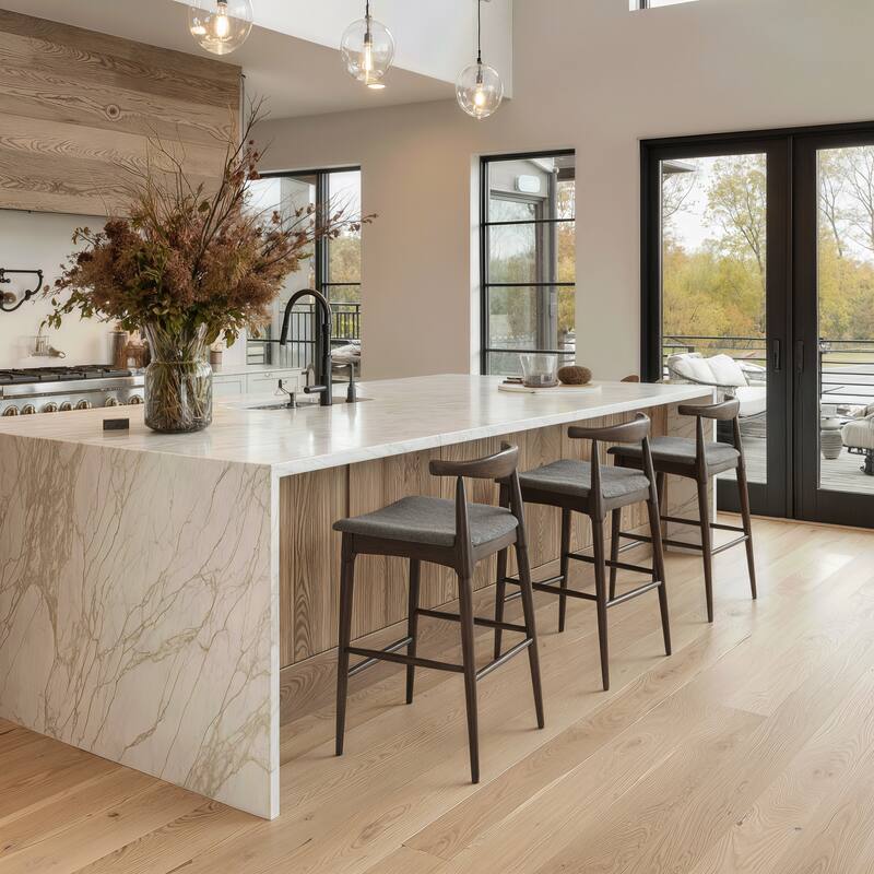 Tuzka Barstool Gray & Espresso