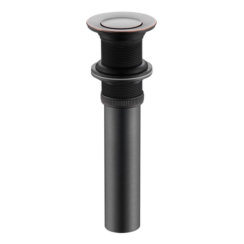 Luxier DS03-T Bathroom Sink Push Pop-Up Drain Stopper with No Overflow