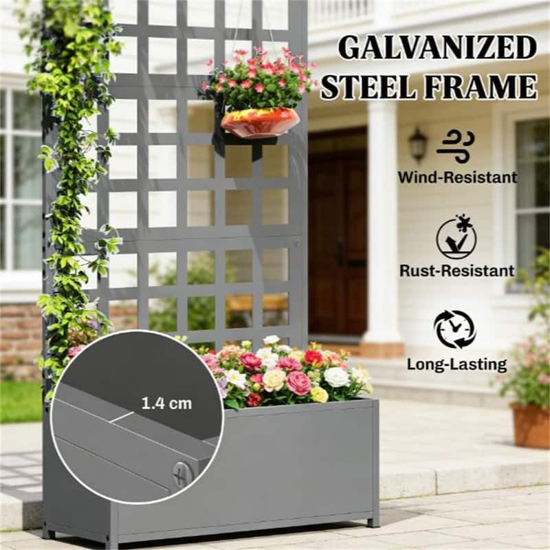 Elevated Garden Bed, Planting Box, Plant Rack, Black