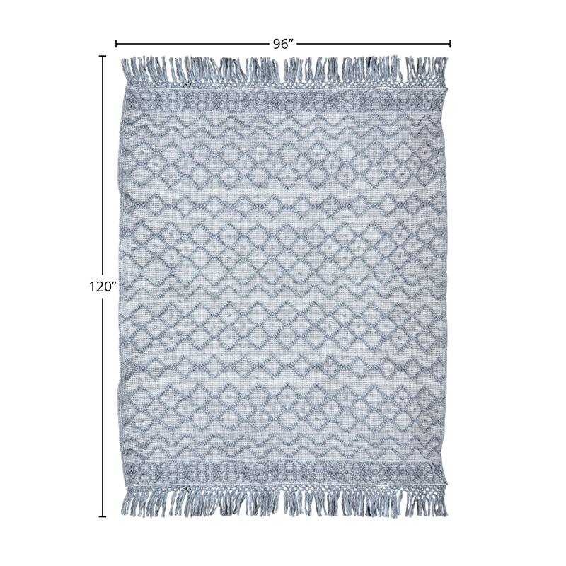 Denise Grey Outdoor Hand Woven Rug, 8" x 10" - 8' x 10'