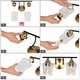 preview thumbnail 36 of 36, Modern Black Gold Bathroom Vanity Light Hammered Glass Wall Sconces Lamps with 1/2/3/4 Lights