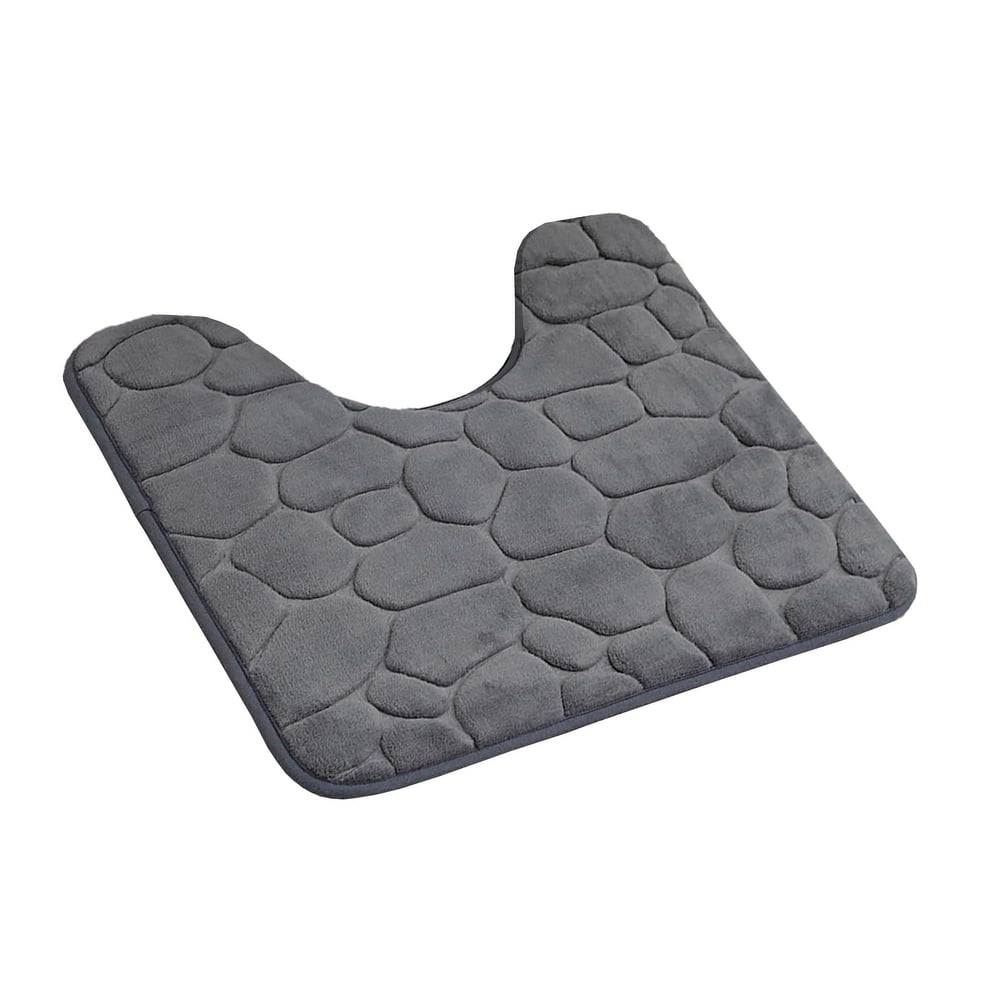 Contour Bath Rug Memory Foam Mat 3D Pebble 20L x 20W
