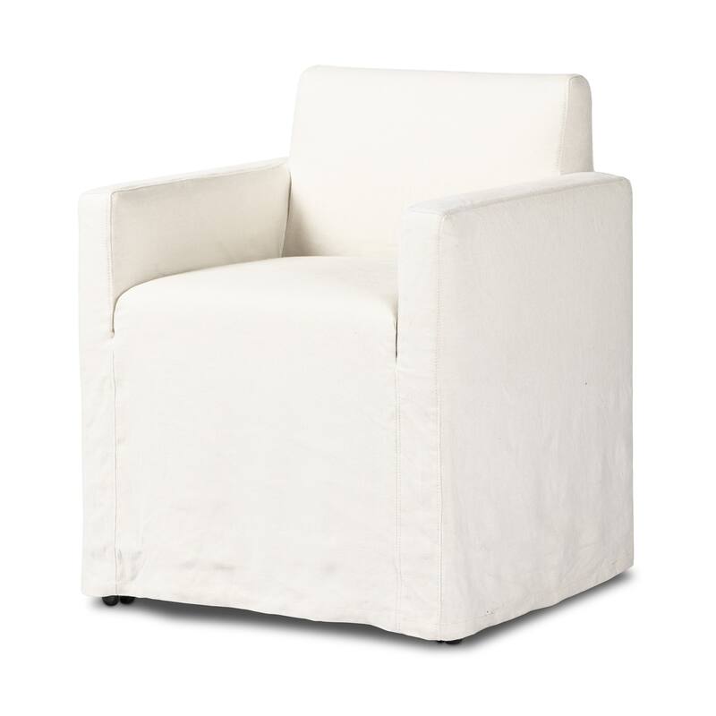 Melia Outdoor Slipcover Dining Chair-Bombay Flax