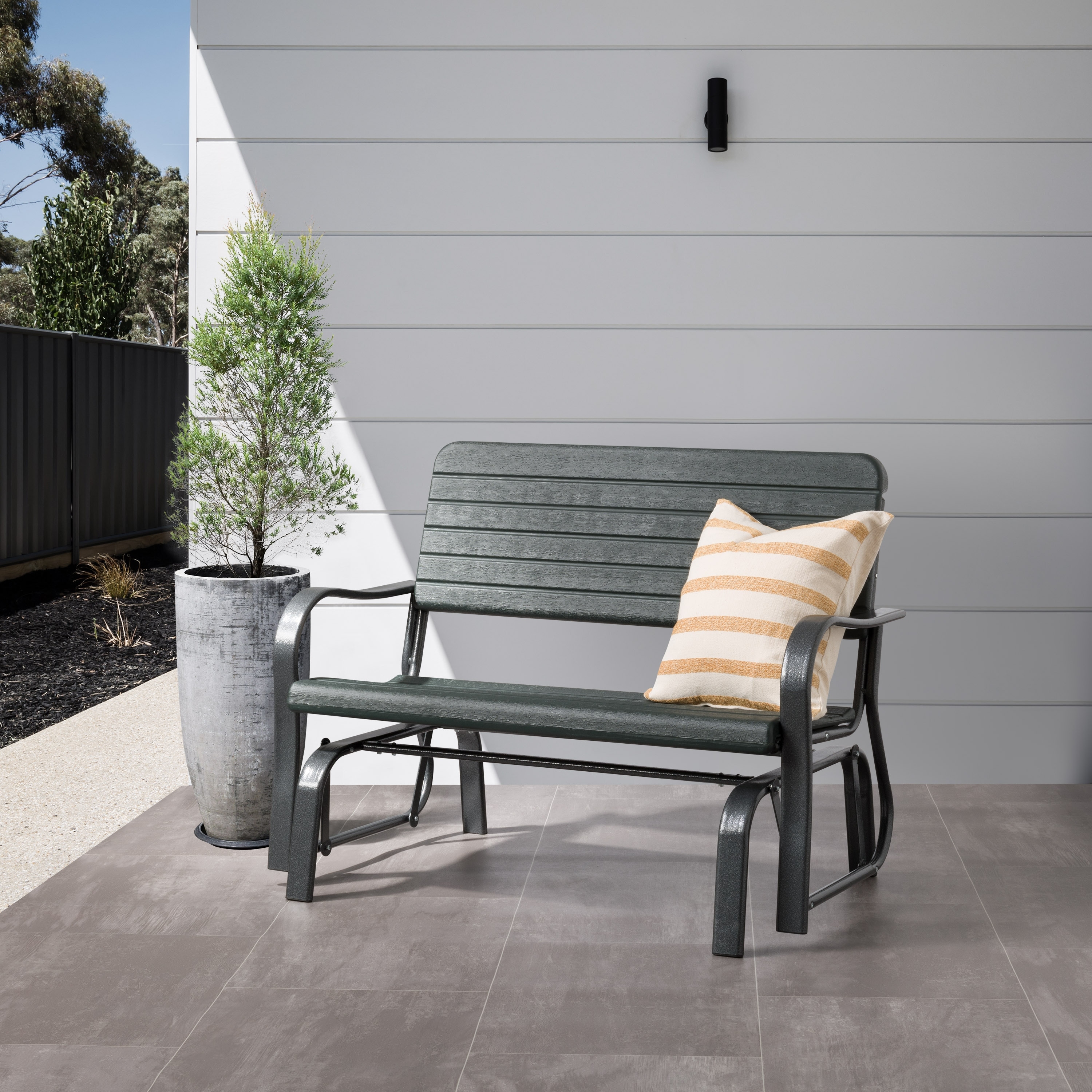 Patio gliding 2025 bench