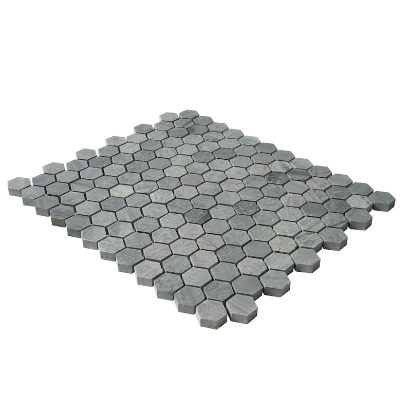Marinewood Marble 1" x 1" Honeycomb Honed Mosaic Tile